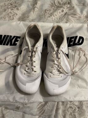 Nike White and Black Track Spikes